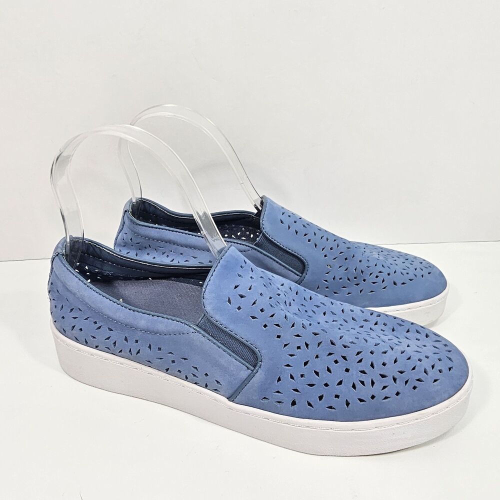 Vionic Splendid Midi Perf Cupsole Slip-On Loafer Blue Nubuck Women’s Size 8